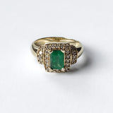 Vintage Emerald Bombé Ring