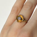 Vintage Diamond Poppy Ring