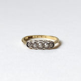 Deco Diamond Sweetpea Ring