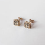 Vintage Diamond Stud Earrings