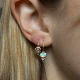 Petite Florence Hoop Earrings - Opal