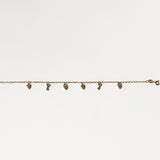 Vintage Petite Heart & Key Charm Bracelet