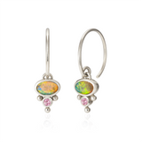 Petite Florence Hoop Earrings - Opal
