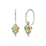 Petite Florence Hoop Earrings - Opal
