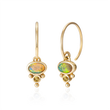Petite Florence Hoop Earrings - Opal
