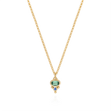 Petite Florence Necklace - Green Tourmaline