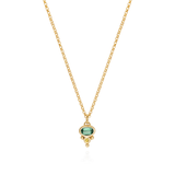 Petite Florence Necklace - Green Tourmaline