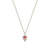 Petite Florence Necklace - Peach Spinel