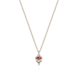 Petite Florence Necklace - Peach Spinel