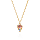 Petite Florence Necklace - Peach Spinel