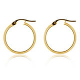Knife Edge Hoop Earrings