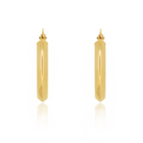 Knife Edge Hoop Earrings
