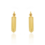15mm Front On Knife Edge 9ct Gold Hoop Earrings