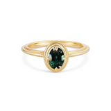 Oval Teal Maya Ring