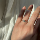 Deco Diamond Starbust Ring