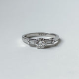 Empire Deco Engagement Ring
