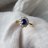 Art Deco Sapphire Kate Ring