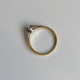 Deco Diamond Starbust Ring