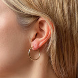 Skinny Hoop Earrings