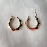 Vintage Facet Hoops