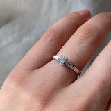 Empire Deco Engagement Ring