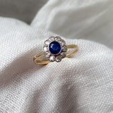 Art Deco Sapphire Kate Ring