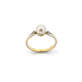 French Deco Pearl Ring