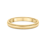 Millgrain Wedding Ring - 3mm