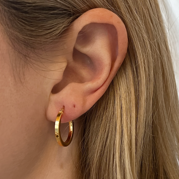 Modernist Hoop Earrings