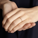 9ct Gold Skinny Ball Stacking Ring