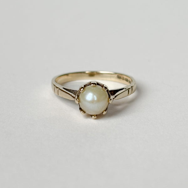 Vintage Cultured Pearl Ring