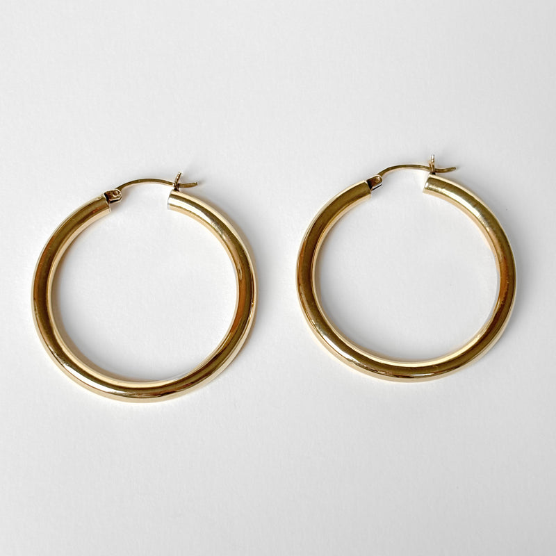 Vintage XL Hoop Earrings