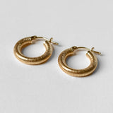 Vintage Textured Hoop Earrings