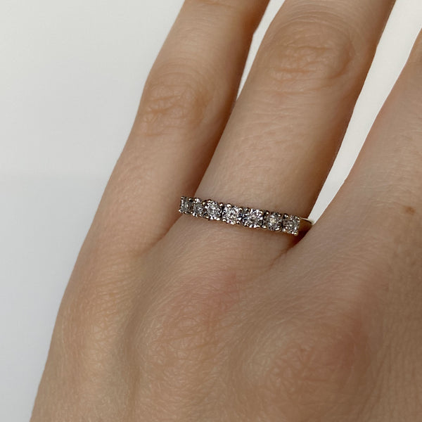 Vintage Illusion Diamond Eternity Ring