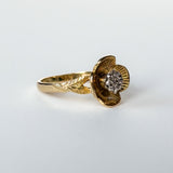 Vintage Diamond Poppy Ring