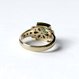 Vintage Emerald Bombé Ring