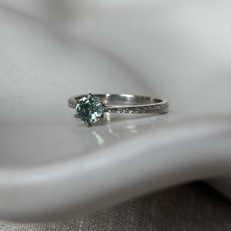 Sapphire Freya Ring - Six Claw