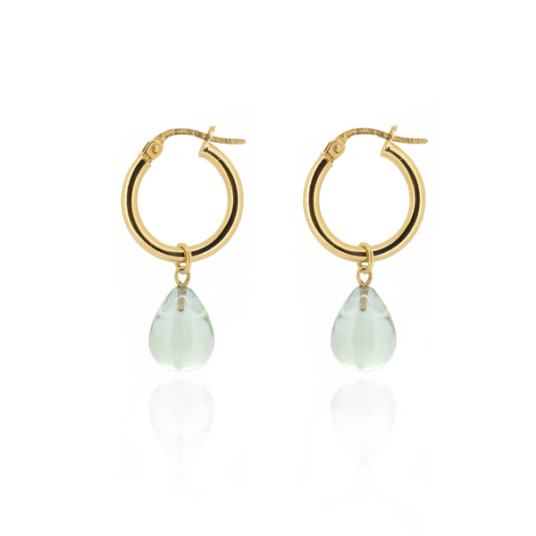 DewDrop Hoop Earrings