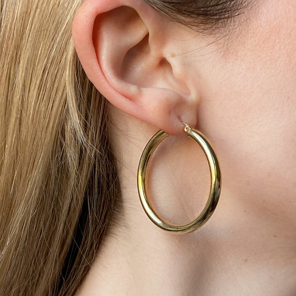 Vintage XL Hoop Earrings