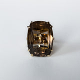 Smoky Quartz Palm Cocktail Ring