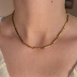 Vintage Textured Choker Necklace