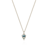 Petite Florence Necklace - Blue Spinel
