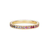 Kaleidoscope Rainbow Eternity Ring