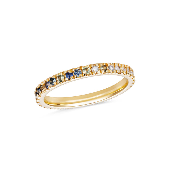 Oceanic Rainbow Eternity Ring