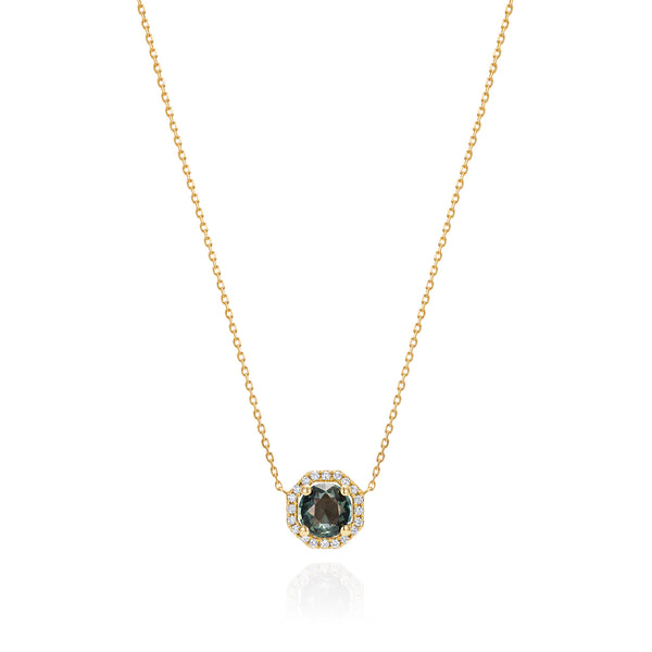 Astra Teal Sapphire Necklace