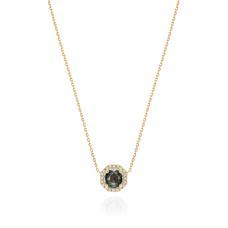 Astra Teal Sapphire Necklace