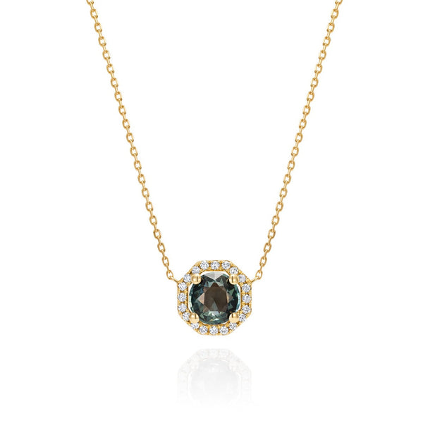 Astra Teal Sapphire Necklace