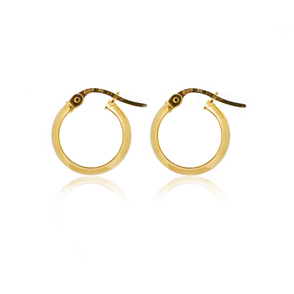 Knife Edge Hoop Earrings