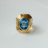 Blue Topaz Cocktail Ring