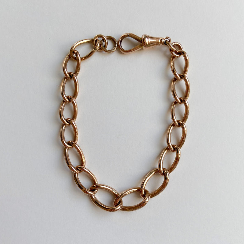 Statement Antique Rose Gold Bracelet